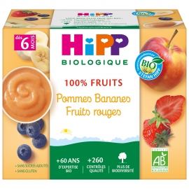100% Fruits Pommes Bananes...