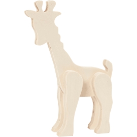 Figurine Girafe en bois à...